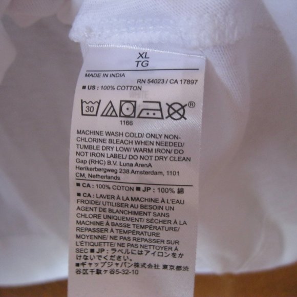 Banana Republic Factory Heritage Elbow-Sleeve Henley - White - XL - NWT - Picture 5 of 6